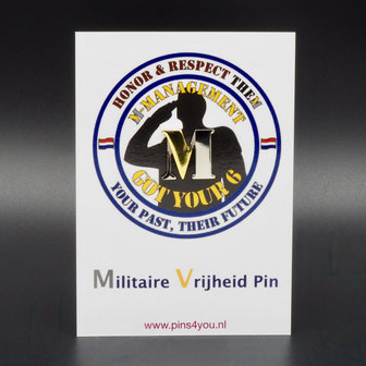 Pins4you, Militaire Vrijheid Pins op gift card